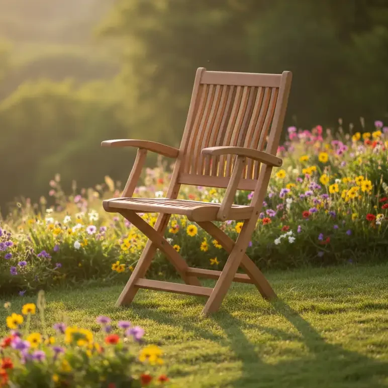 KIFFA FOLDING ARM CHAIR