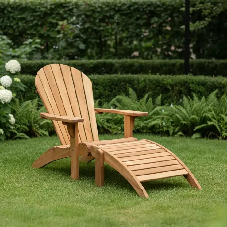 NEW ADIRONDACK CHAIR WITH FOOTSTOOL