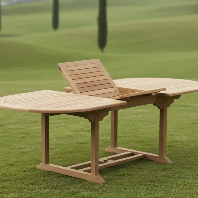 OVAL EXTEND TABLE 100X150-210 CM