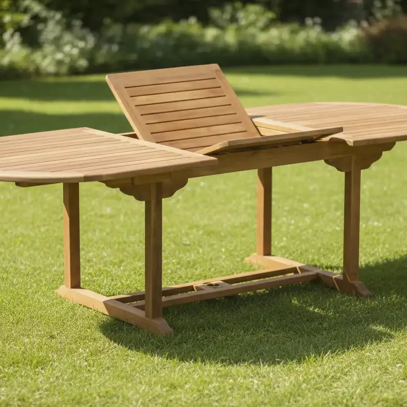 OVAL EXTEND TABLE 120X180-240 CM