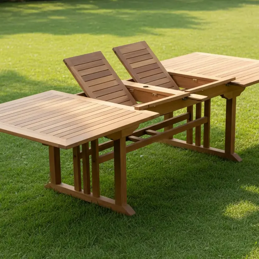 RECTA DOUBLE EXTEND TABLE 110X190-270X75 CM