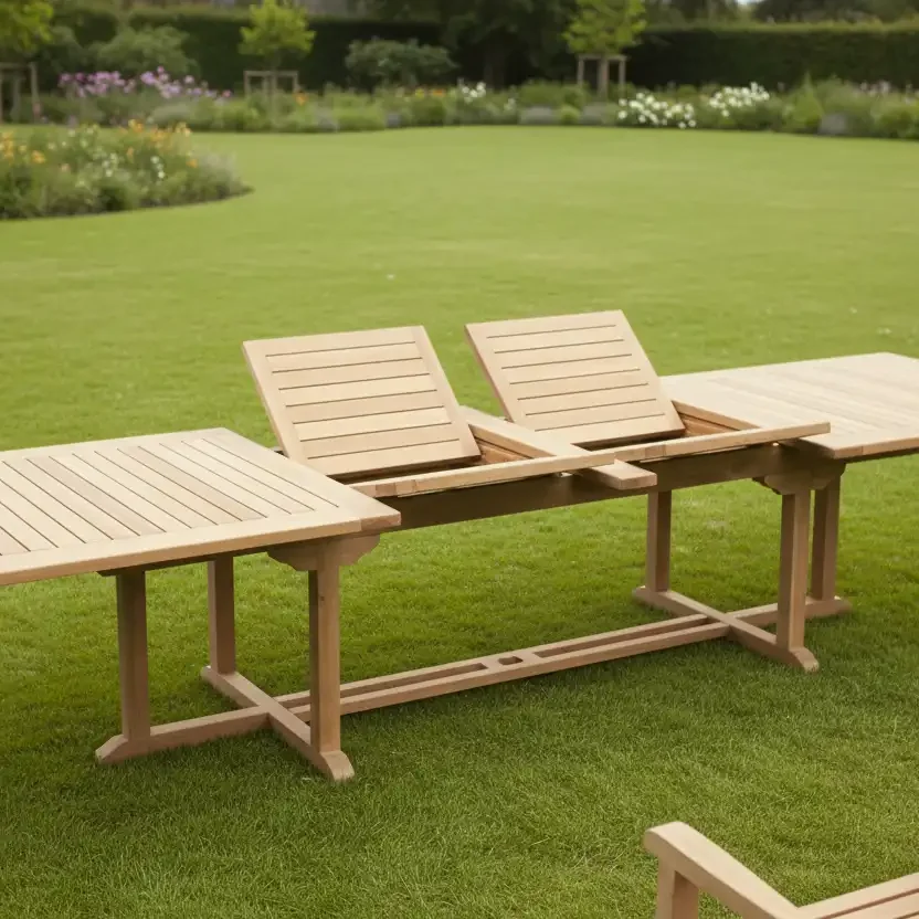 RECTA DOUBLE EXTEND TABLE 120X280-400 CM