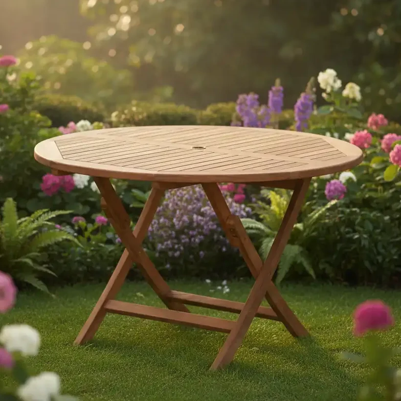 ROUND EASY FOLDING TABLE 120 CM