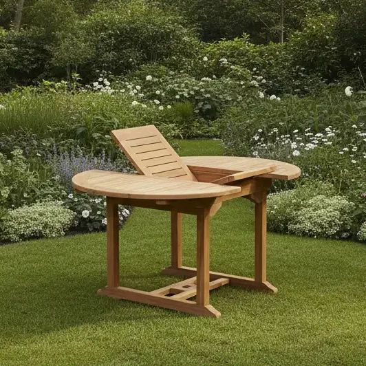 ROUND EXTEND TABLE 100X100-140 CM