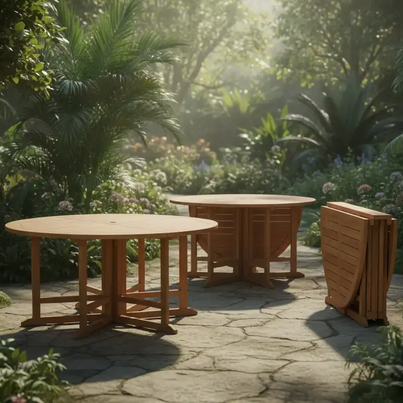 ROUND GATELEG TABLE 150 CM ( 6 LEGS )