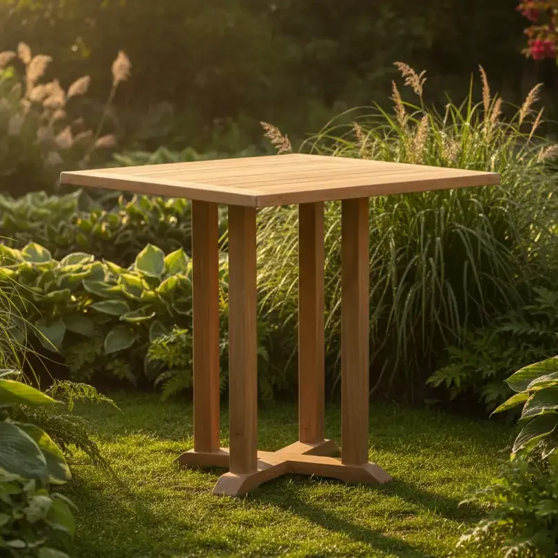 SQUARE FIXED TABLE 90X90X75 CM