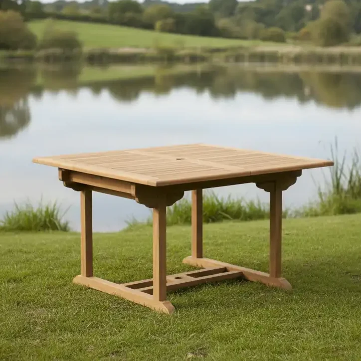 SQUARE PEDESTAL TABLE 100X100X75 CM